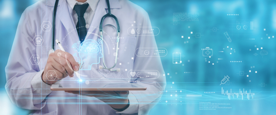 Health information technology futuristic picture
